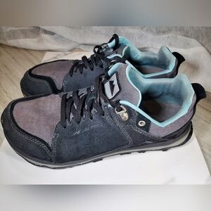 Altra Womens Lone Peak Alpine Black Gray Trail Shoes Sneakers SIZE 10.5
